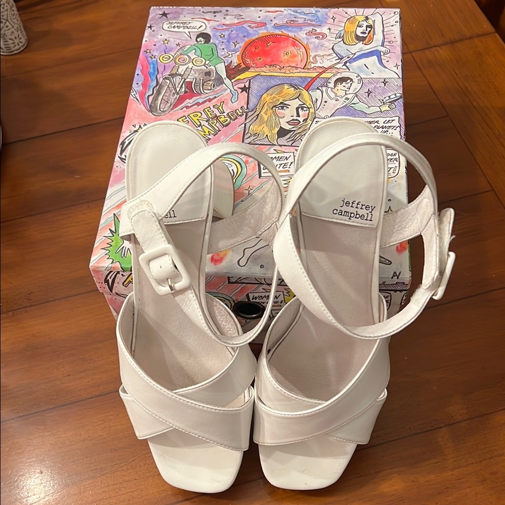 Jeffrey Campbell White Women's Sandals
